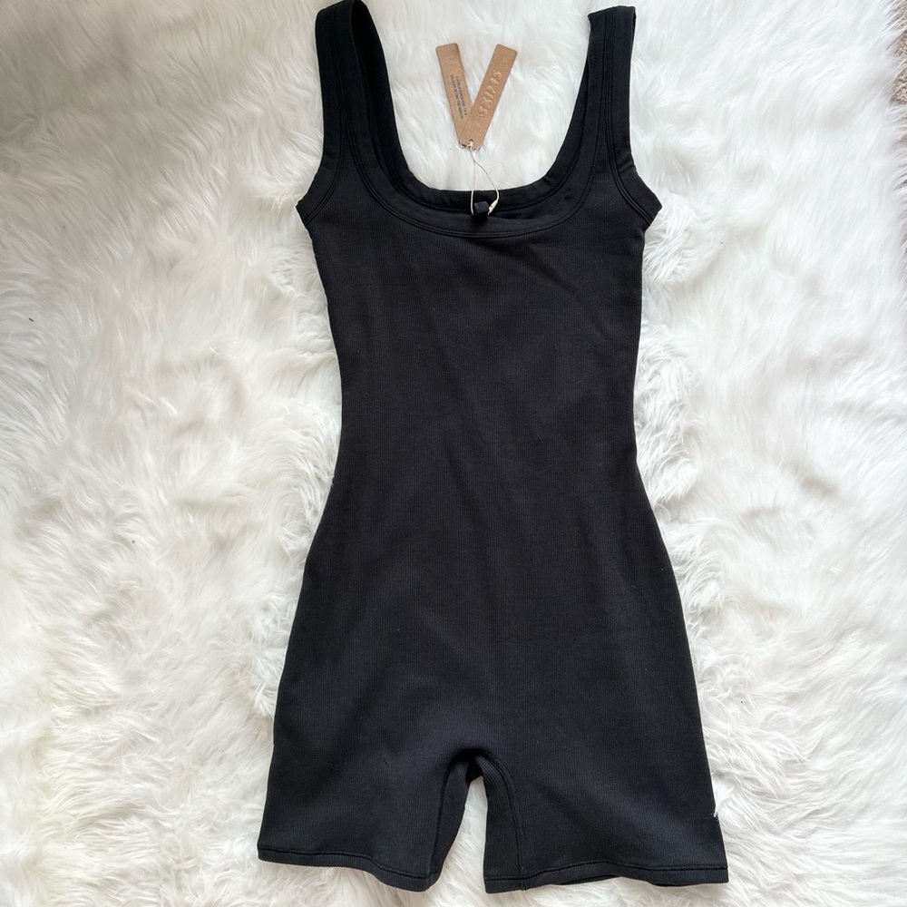 SKIMS Black Sleeveless Romper